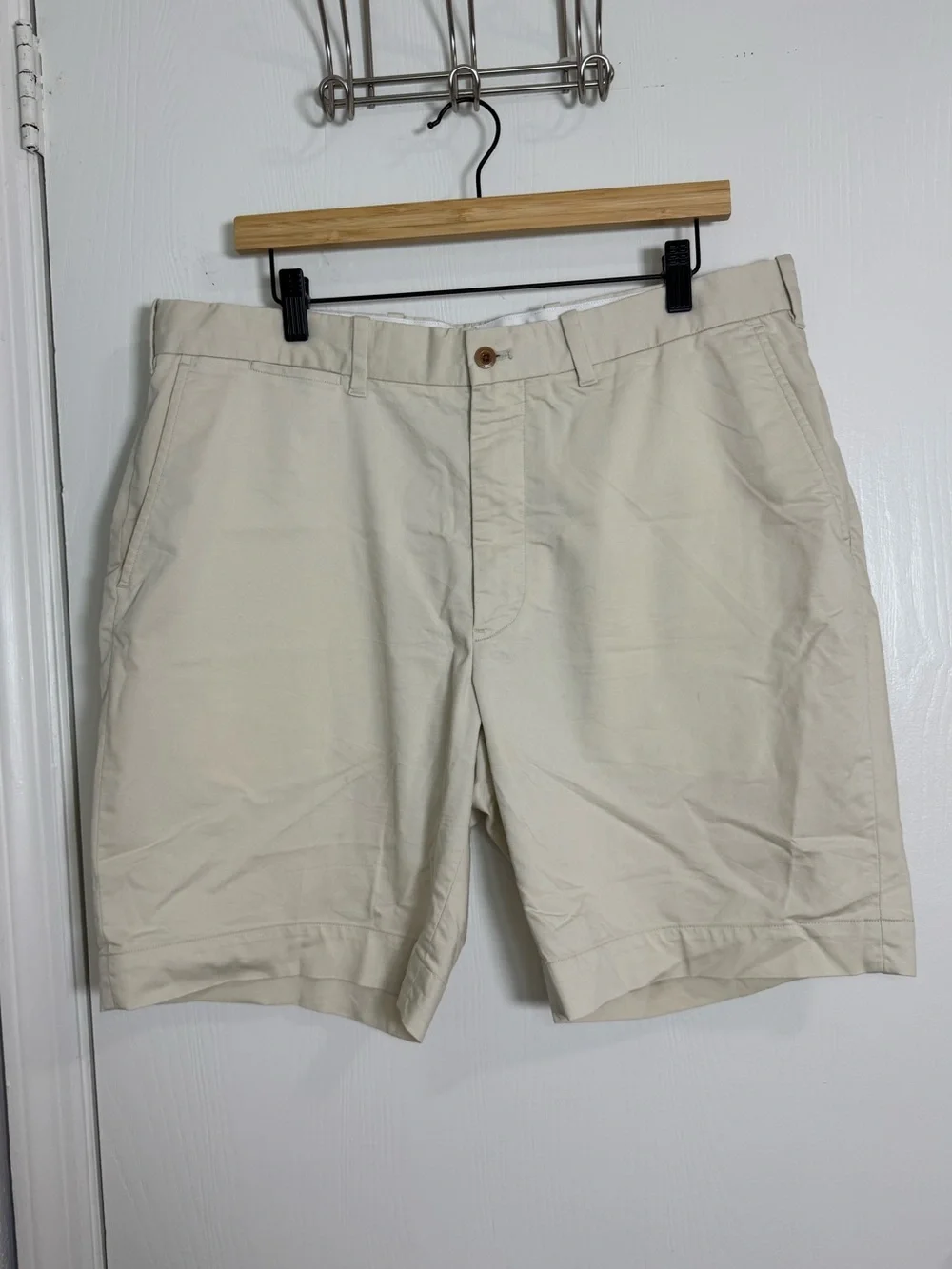 Polo Golf Ralph Lauren Cream Shorts Men’s Size 36 9” Inseam Casual Chino Classic